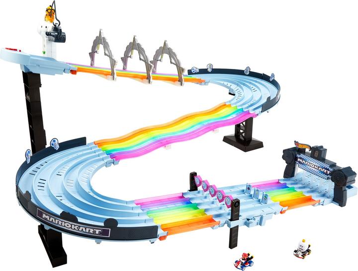 Produktbild Hot Wheels Mario Kart Rainbow Race Set Spielset