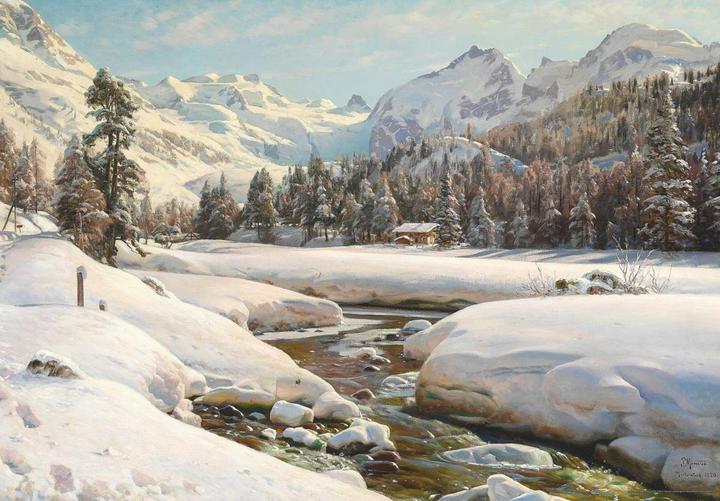 Immagine prodotto D-Toys Puzzle 1000 Peder Mork Monsted, Paesaggio invernale (1000 pezzi)