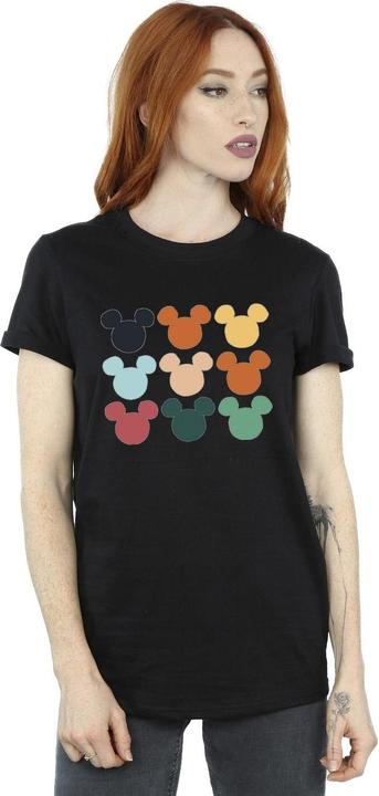 Immagine prodotto Disney Mickey Mouse Heads Square Maglietta Ampia Donna (3XL)