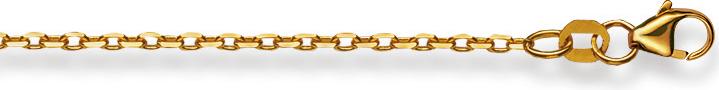 Image du produit Natsumi Schmuck Collier en or jaune 18K/750 Ancre taillée 1.7mm (750/18 K Or jaune, 45 cm)