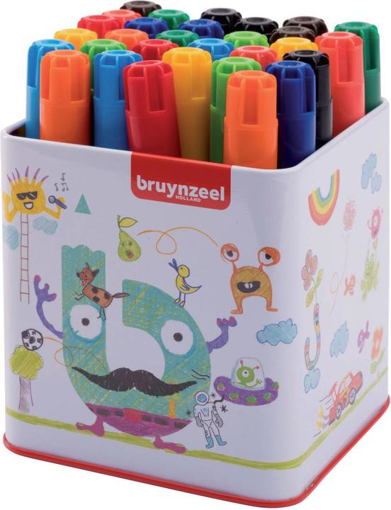 Produktbild Bruynzeel Dicke Filzstifte in einer Tube, 30 Stück. (30 x)