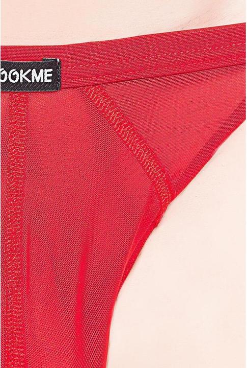 Produktbild Look Me roter Tanga-Slip Malibu Pilgrim (XL)