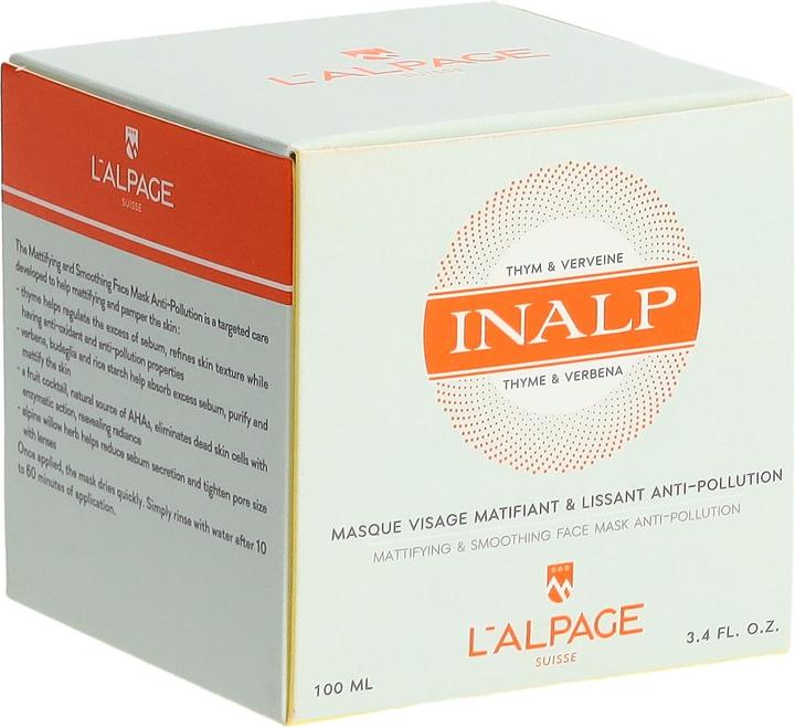 Image du produit L'Alpage Suisse Masque Visage Matifiant & Lissant Anti-Pollution Inalp (50 ml)