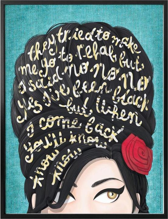 Image du produit Trenddeko Tohmé - Amy Winehouse : Réadaptation (24 x 30 cm)