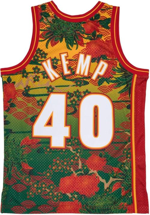 Image du produit Mitchell & Ness Swingman Mesh Jersey Seattle SuperSonics ASIAN Shawn Kemp (S)