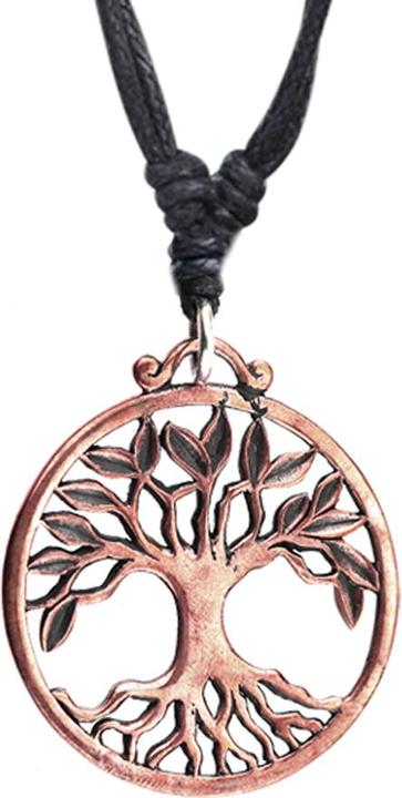 Immagine prodotto Chaotic Trading Halskette schwarz Anhänger rosegold Baum des Lebens (senza ottone, Rame)