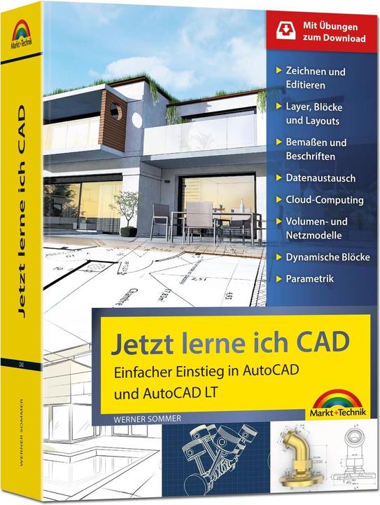 Immagine prodotto Jetzt lerne ich CAD - Einstieg in AutoCAD und AutoCAD LT (Tedesco, Werner Estate, 2020)