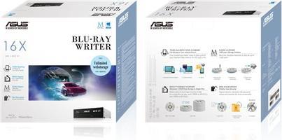 Produktbild ASUS BW-16D1HT/B BULK SILENT (Blu-ray Laufwerk, CD Laufwerk, DVD Brenner, Blu-ray Brenner)