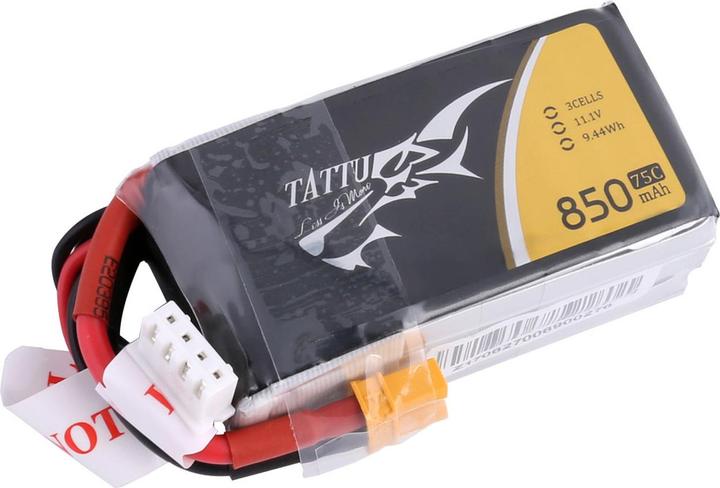 Actual product image Tattu RC Battery LiPo 850 mAh 11.1 V 75C (11.10 V, 850 mAh)