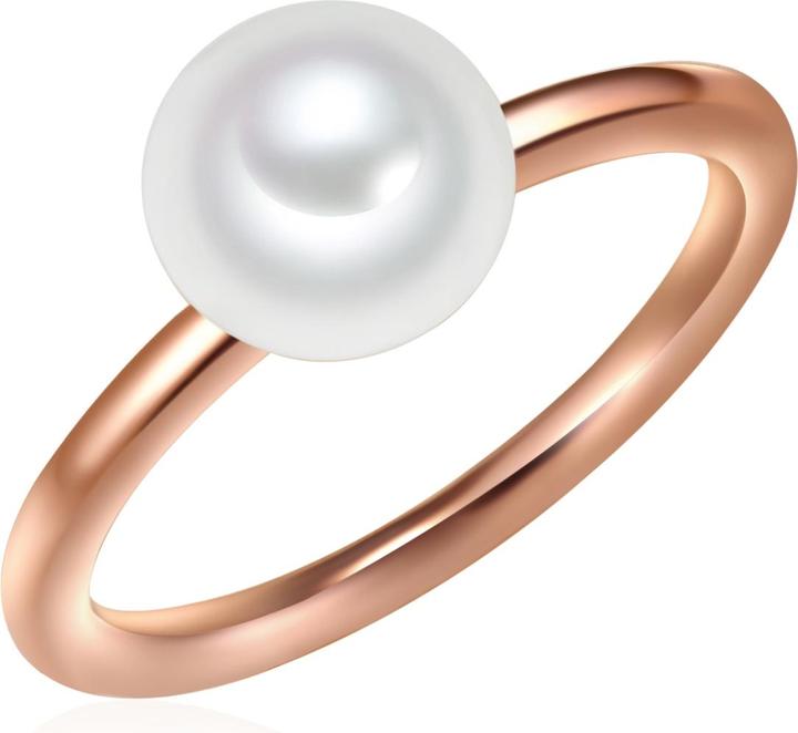 Immagine prodotto Valero Pearls Donna Argento 925 Perle d'acqua dolce coltivate Oro rosa - 11344 (58, 925 Argento)