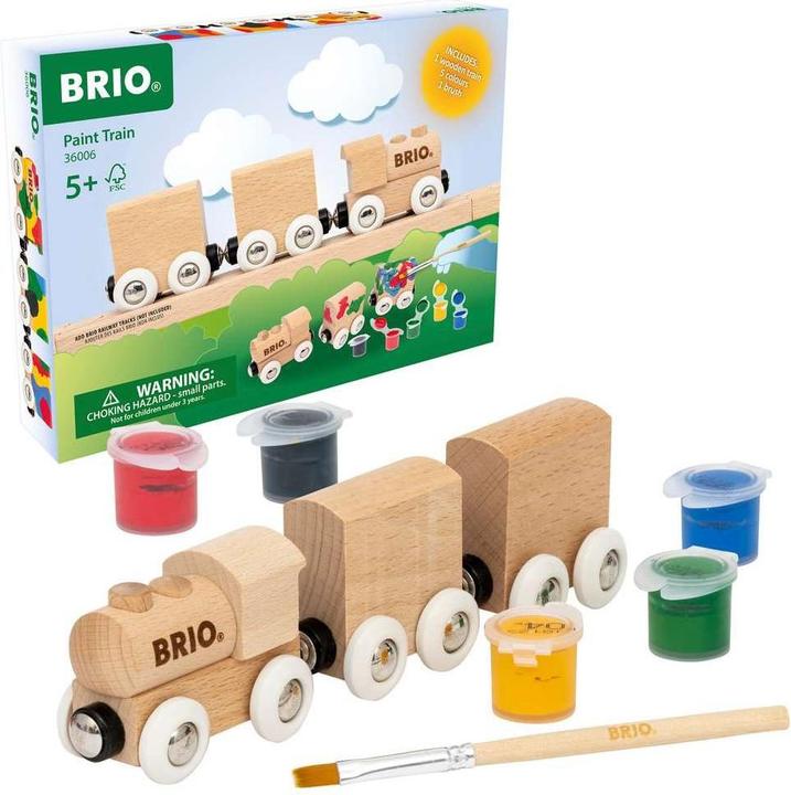 Productafbeelding Ravensburger BRIO - Houten trein om in te kleuren