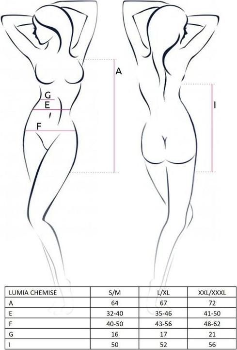 Actual product image Passion Woman Lumia Chemise Black S / M. (S, M)