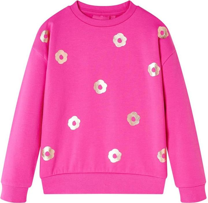 Actual product image VidaXL Children's sweatshirt dark pink 116,Material: 95 % cotton. 5 (116)