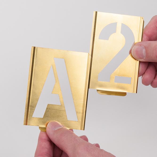 Actual product image Kukko Marking stencil set 327 numbers 0-9 lettering h.70mm special sheet