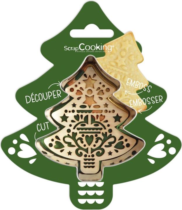 Immagine prodotto ScrapCooking Fustella per biscotti + goffratore di legno "Abete