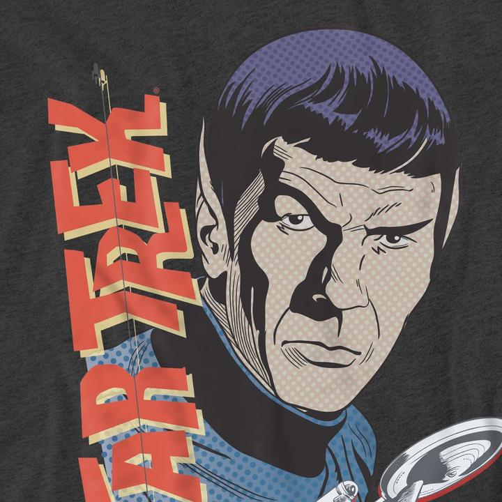 Actual product image Star Trek: The Original Series Unisex Adult Spock Vintage T-Shirt (S)