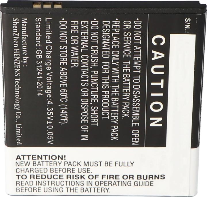 Produktbild CS Cameron Sino Akku KAZAM Tornado 2, Tornado 2 5.0 Akku KTT50, KTT50-GHABD002643