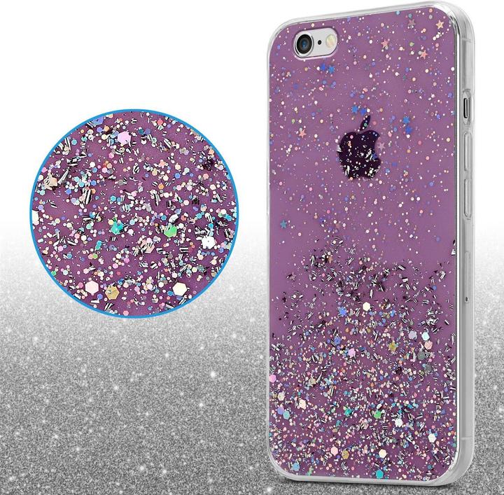 Actual product image Cadorabo TPU cover sparkling glitter (Apple iPhone 6 Plus)