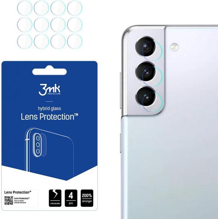 Actual product image 3MK Camera protection glass, camera glass (1 Piece, Samsung Galaxy S21+)