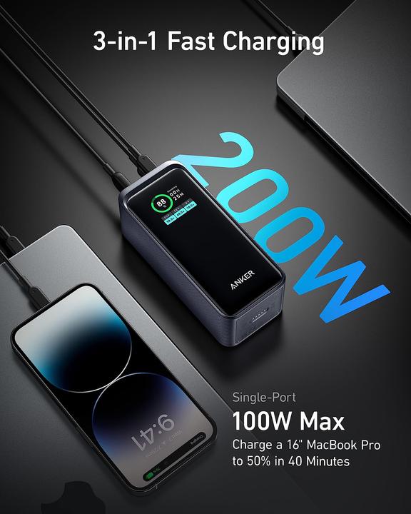 Actual product image Anker Prime (20000 mAh, 200 W, 72 Wh)