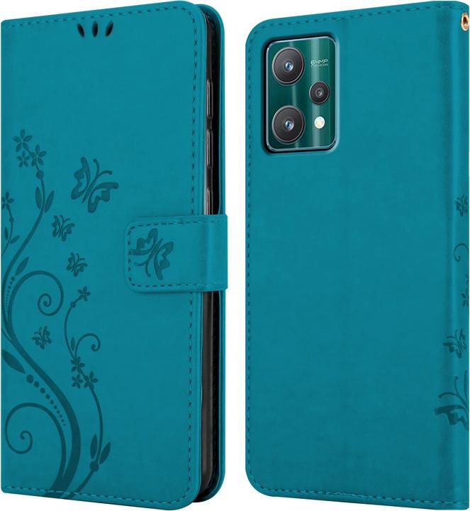Immagine prodotto Cadorabo Custodia a libro floreale per Realme 9 5G / 9 PRO / V25 / Q5 / OnePlus Nord CE 2 LITE 5G (Vivo V25, Realme 9 Pro+, OnePlus Nord CE 2 Lite 5G)