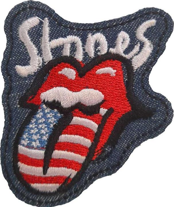 Actual product image The Rolling Stones Filter Logo American Flag Patch