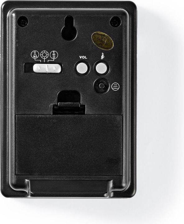 Actual product image Nedis Wireless Doorbell Set Battery Powered 3 V DC 1x CR2032 Volume: 80 dB Signal Range: 300 m IP44