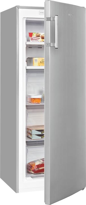 Produktbild Exquisit GS231-NF-H-010D inoxlook, Gefrierschrank (Standgerät) (Freistehend, 161 l)