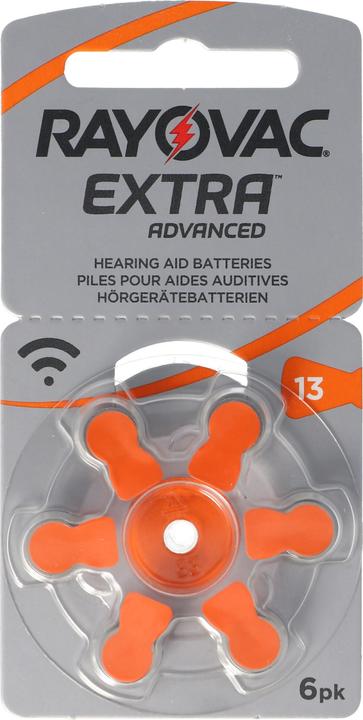Actual product image Varta Rayovac hearing aid battery HA13, IEC PR48, 4606 945 406, Acoustic Rayovac hearing aid battery