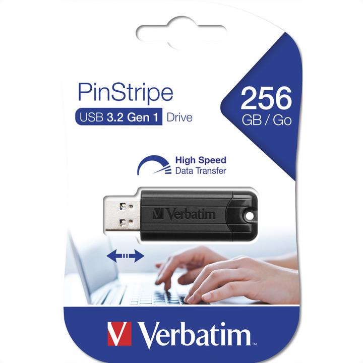 Produktbild Verbatim PinStripe (256 GB, USB-A, USB 3.0)