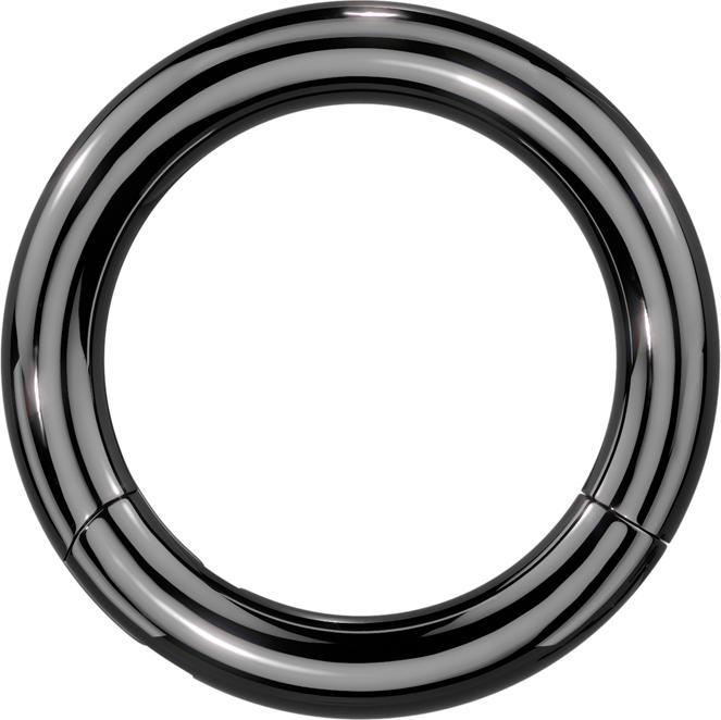 Produktbild Star Piercing Segmentring klappbar schwarz (Titan G23, ohne Messing)