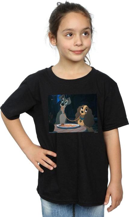 Produktbild Disney Lady And The Tramp Spaghetti Slurp TShirt Mädchen (140, 146)