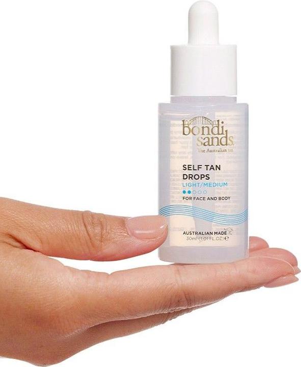 Image du produit Bondi Sands Face Drops - Gouttes pour le visage Light/Medium (Sérum autobronzant, 30 ml)