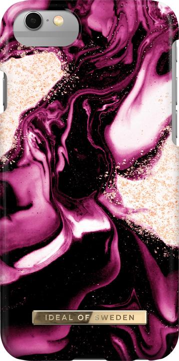 Gold, Schwarz, Weiss, Golden Ruby Marble, Rot, Rosa