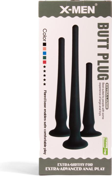 Productafbeelding X-Man X-MEN Butt Plug Maat S Zwart