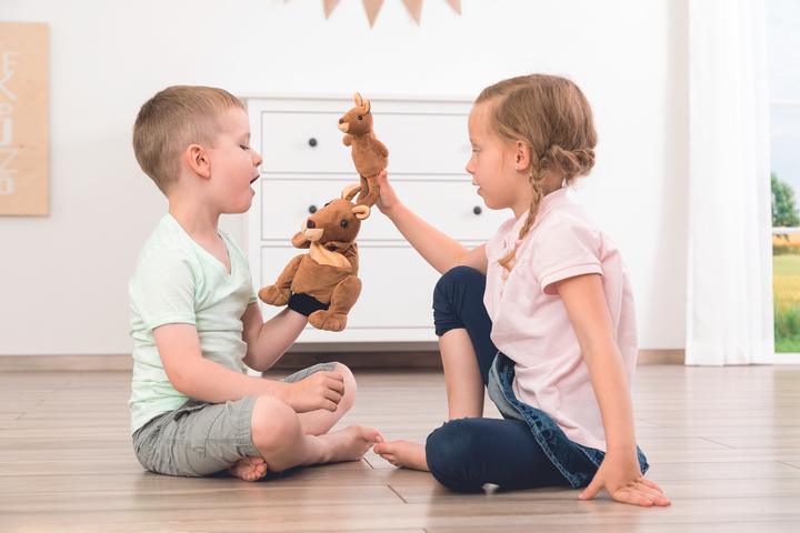 Actual product image Beleduc Hand puppet mother / child kangaroo Kanga & Juju