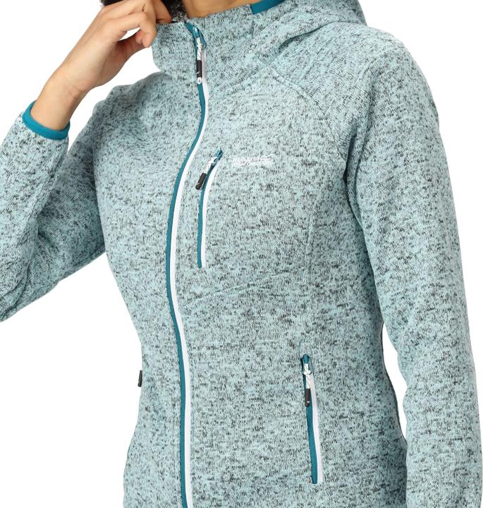 Actual product image Regatta Womens/Ladies Newhill Marl Hooded Fleece Jacket (40 D)