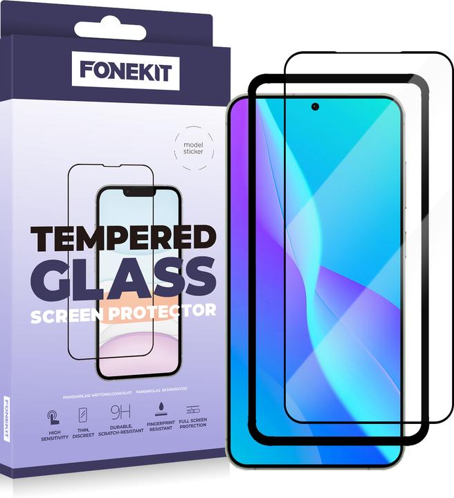 Produktbild FoneKit Full Cover Screen Protector, Samsung Galaxy S25+ / S24+, black (1 Stück, Samsung Galaxy S24+, Samsung Galaxy S25+)