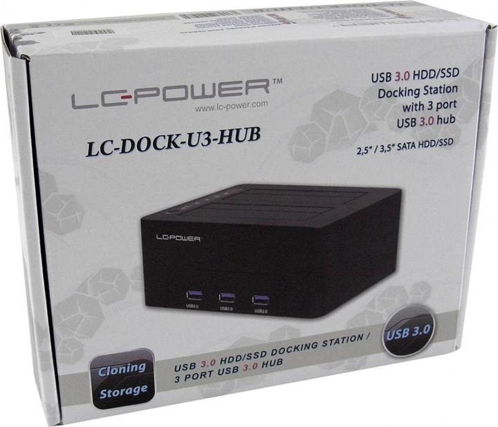 Actual product image LC-Power LC-DOCK-U3-HUB (USB-B, 3 Ports)