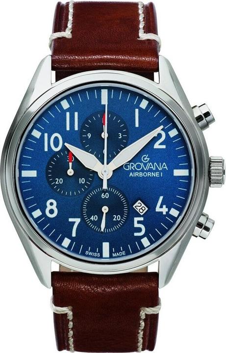Immagine prodotto Grovana Collezione Airborne I Chrono - Orologio crono di produzione svizzera (Fatto in Svizzera)