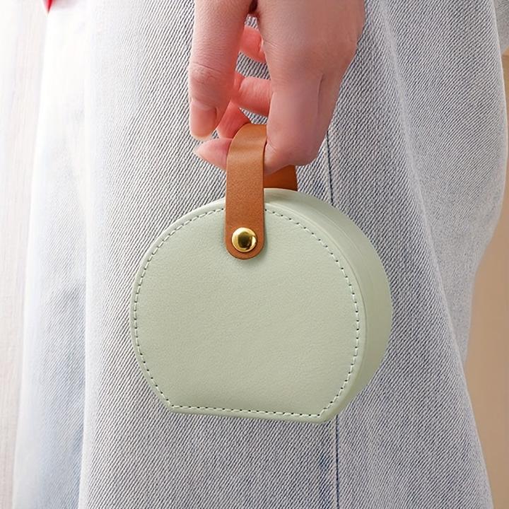 Image du produit Only-Bags.Store Reisefreundlicher, schicker Mini-Schmuck-Organizer aus Kunstleder – tragbare und hübsche