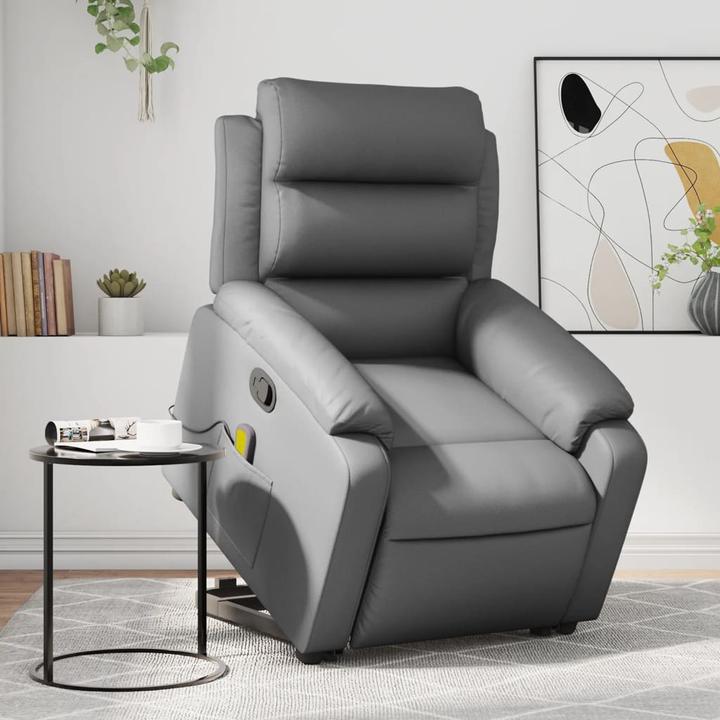 Actual product image VidaXL Massage chair with stand-up aid imitation leather
