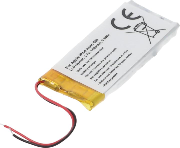 AccuCell Batterie Apple Ipod Nano 6th Batterie 616-0531