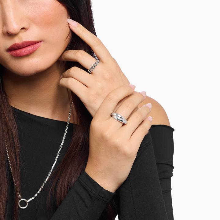 Actual product image Thomas Sabo Ring Duo schmal Silber (52, 925 Silver)