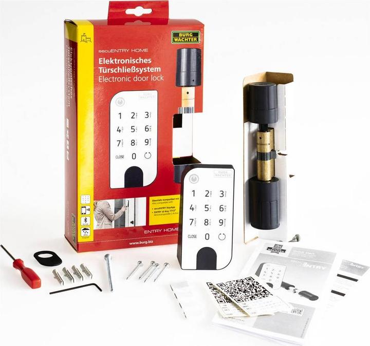 Immagine prodotto Burg Wächter Cilindro + Tastiera (Bluetooth, Smartphone, Combinazione numerica elettronica)