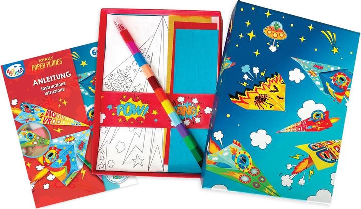 Actual product image Artista Paper aeroplane craft/painting set