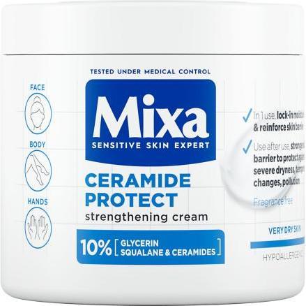 Actual product image Mixa Ceramide Protect Strengthening Cream (Body cream, 400 ml)