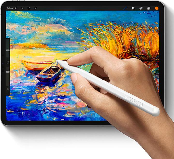 Actual product image Baseus Smooth Writing Active Stylus with LED Indicators (with Palm-rejection) White (Including: Universal T