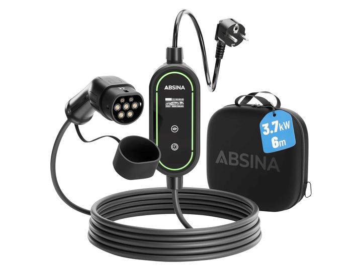 Image du produit Absina EV Ladekabel für Elektroautos, Mode 2, 16 A, 3,7 kW (3.70 kW, 16 A)