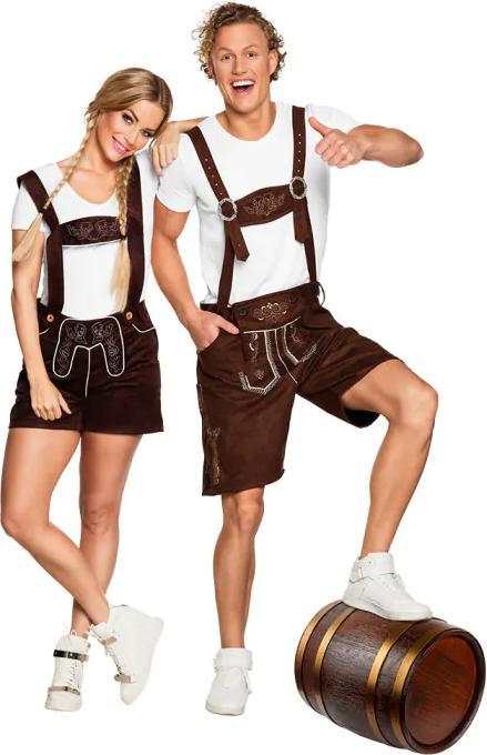 Image du produit Boland Oktoberfest tissu pantalon de costume court avec harnais pour les hommes (L, XL)